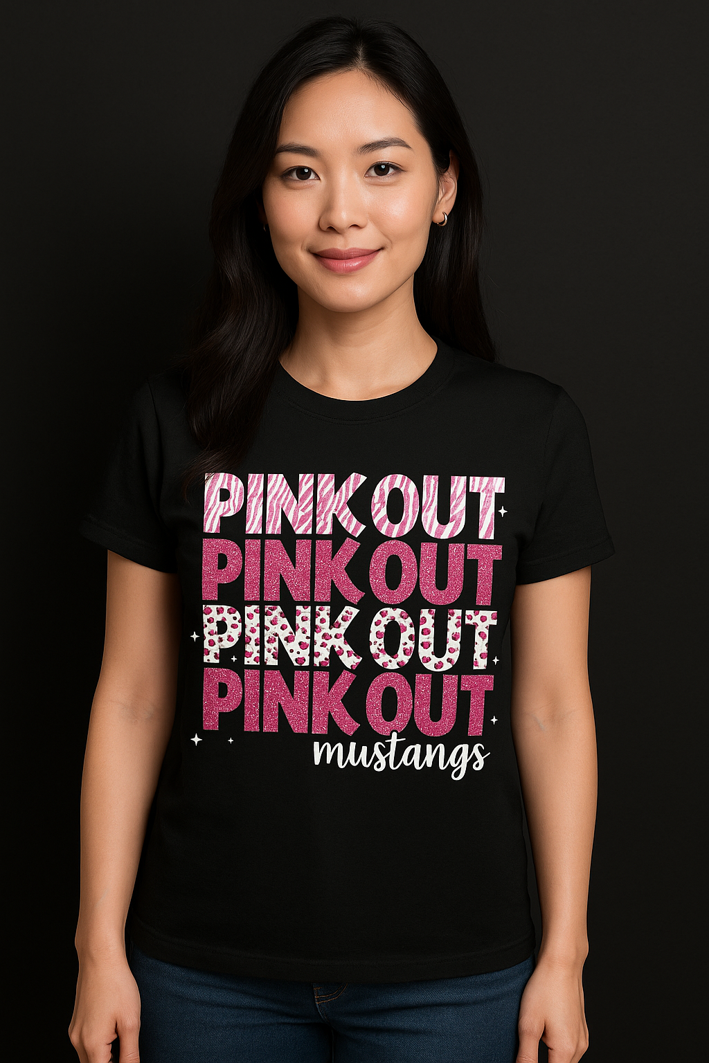 Pink Out Mustangs Shirt - DTF