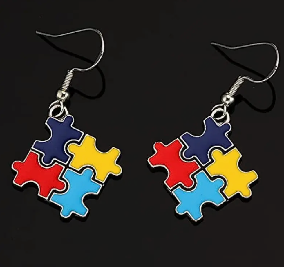 Autism Puzzle Earrings