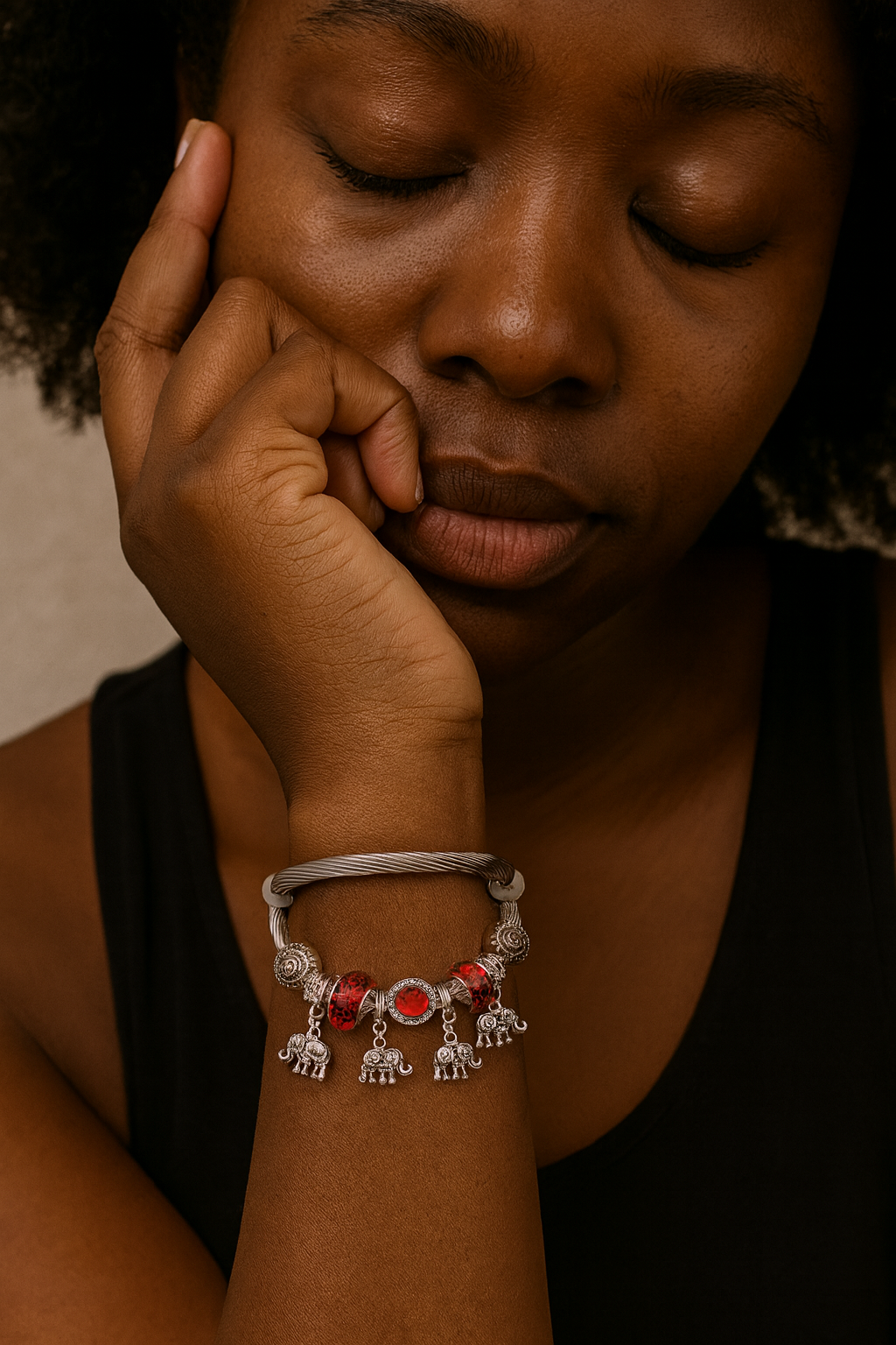 Elephant charm bracelet