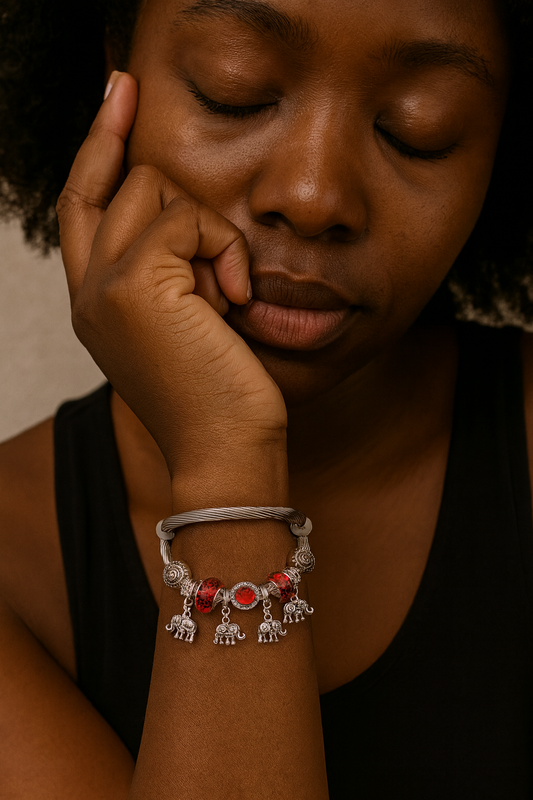Elephant charm bracelet