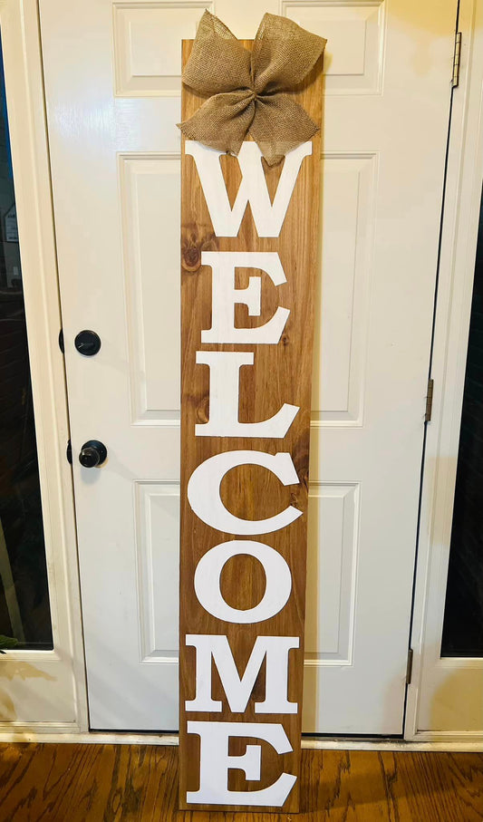 Welcome Sign (vertical) - (PICK UP ONLY)