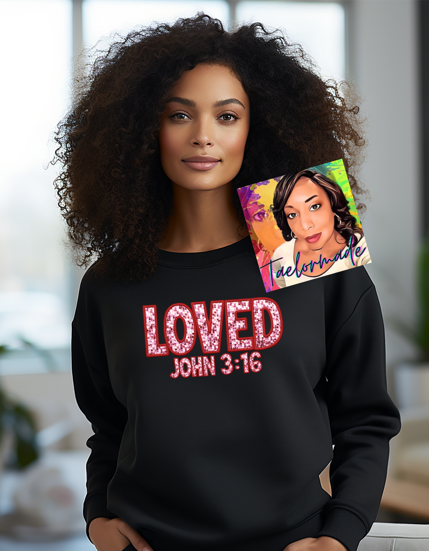 Loved, John 3:16 Sweatshirt
