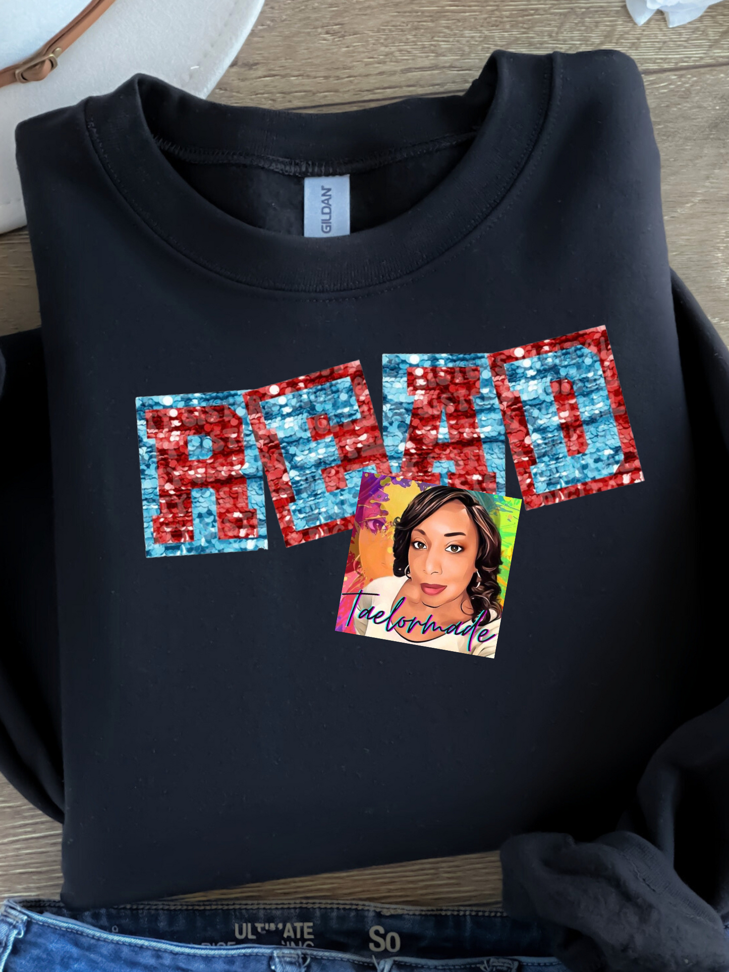 READ Faux Glitter Dr. Seuss Shirt or Sweatshirt