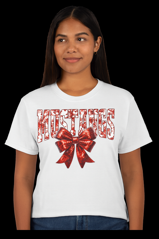 Mustangs Bow Shirt- DTF shirt