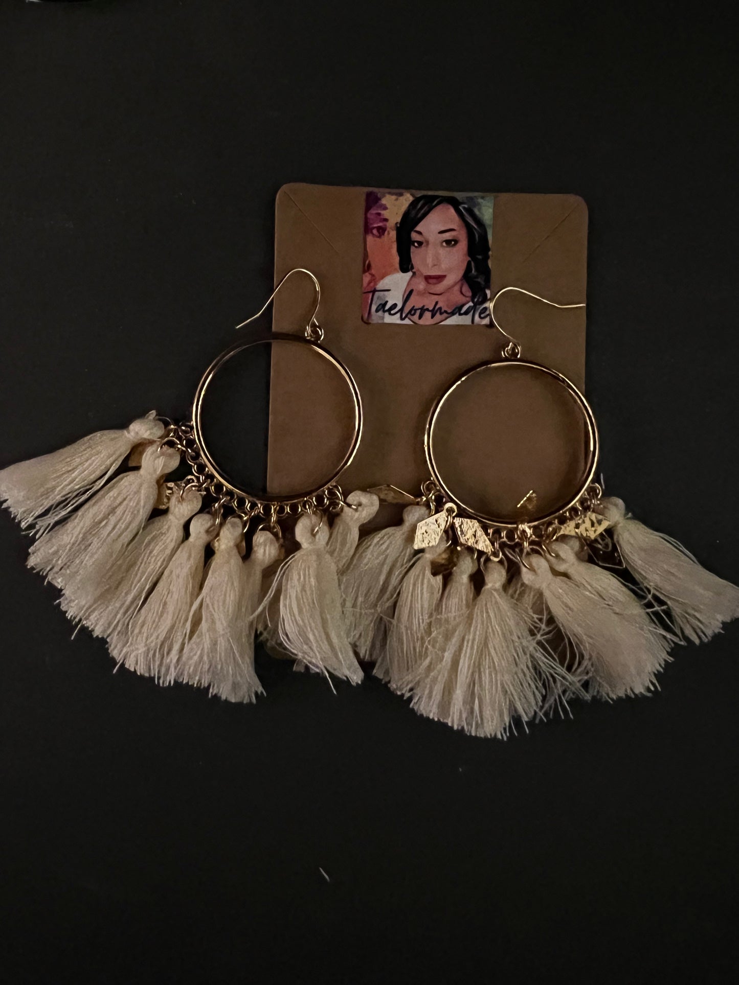 Beige Earrings