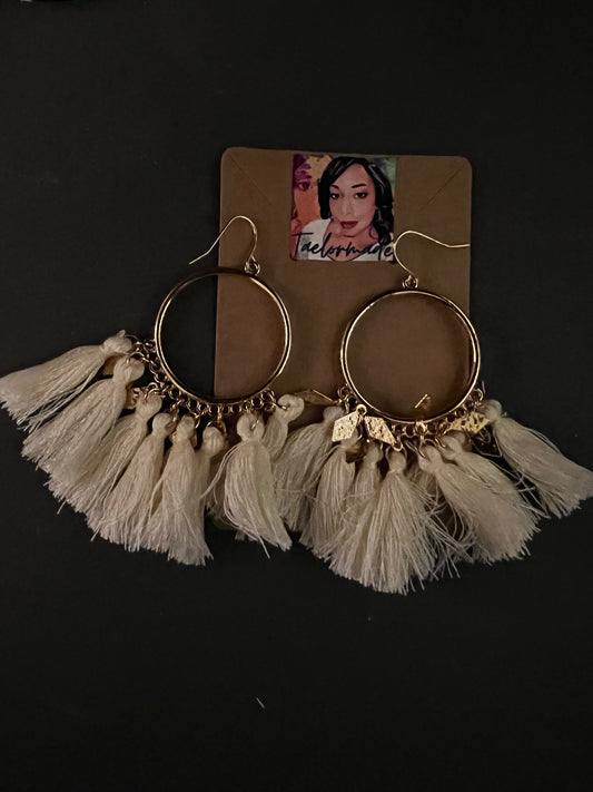 Beige Earrings