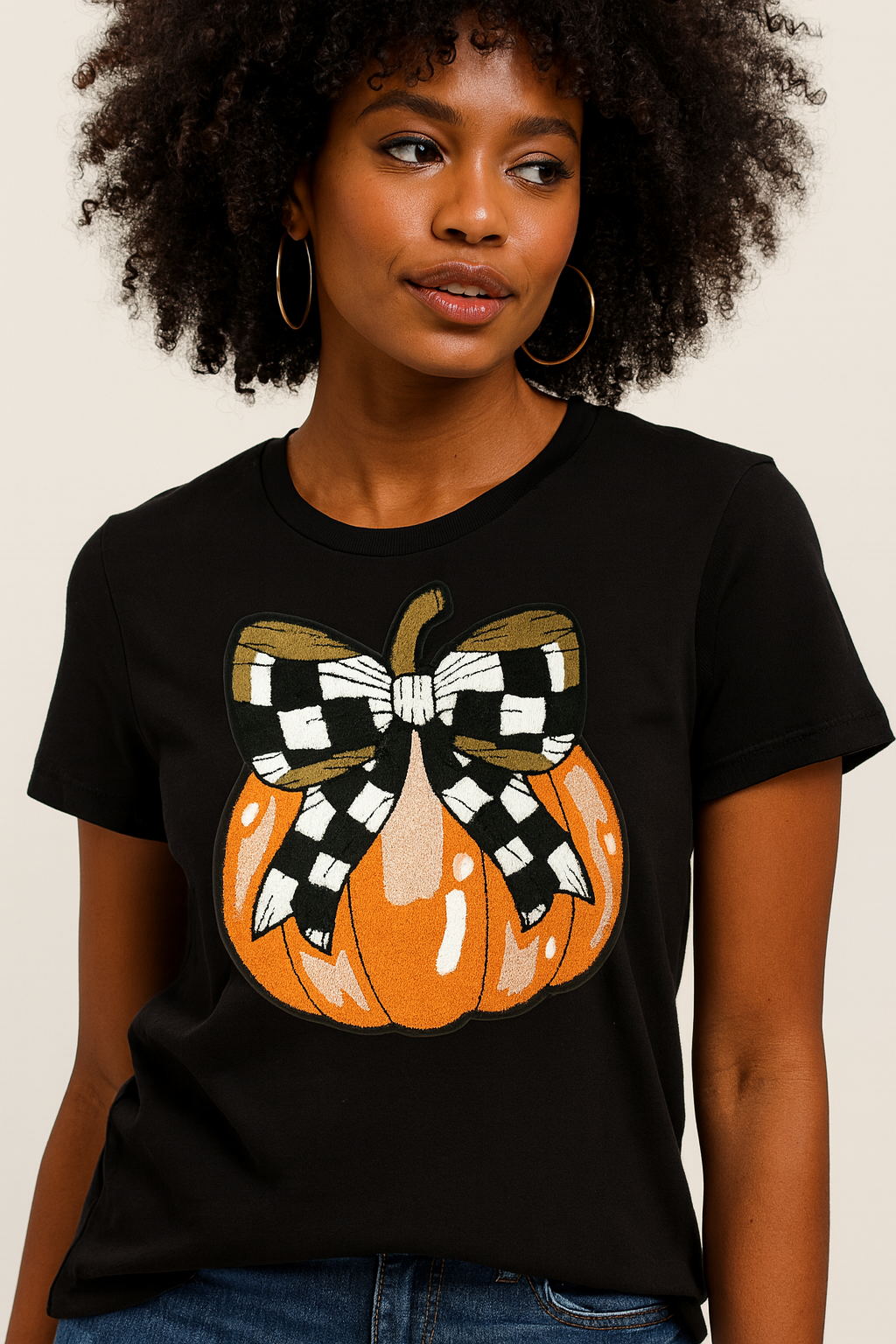 Chenille Pumpkin Shirt