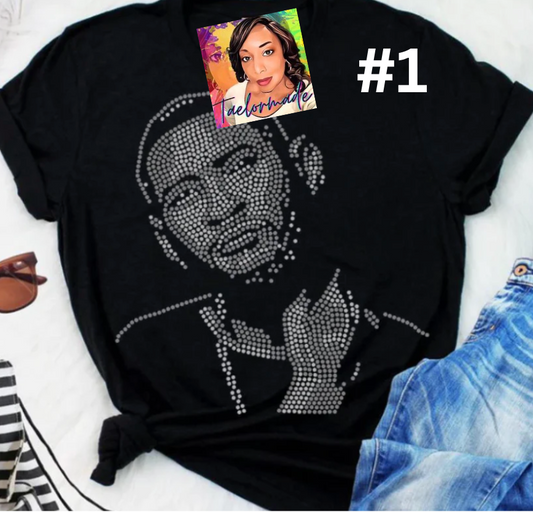 Custom Usher Rhinestone Shirt