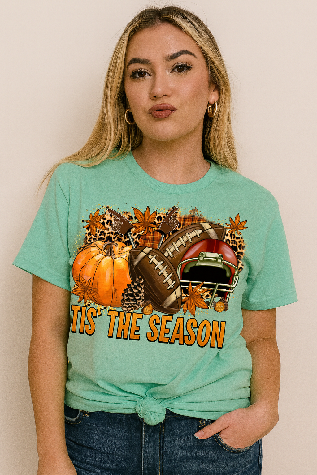 Tis the Season Football Shirt - DTF