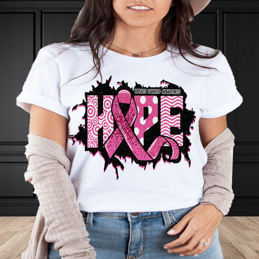 Hope Breast Cancer Awareness Shirt - DTF