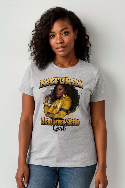 Natural Alabama State Girl - DTF - (Shirt, Sweatshirt, Hoodie)