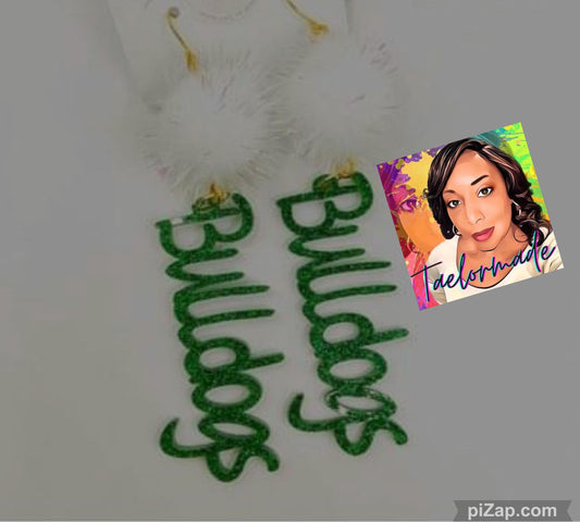 Bulldog Earrings