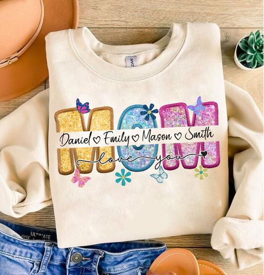 Personalized Mom Shirt or Sweatshirt - DTF
