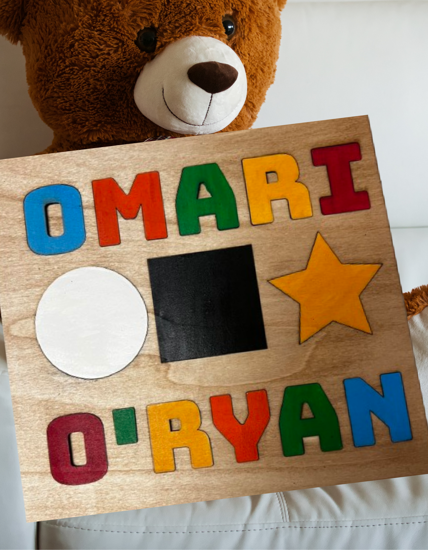 Personalize Name Puzzle with Shapes
