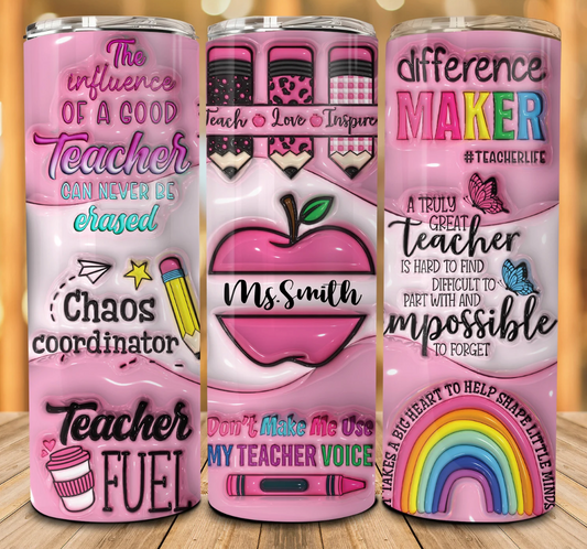 20 oz. Stainless Steel Teacher Fuel Tumbler