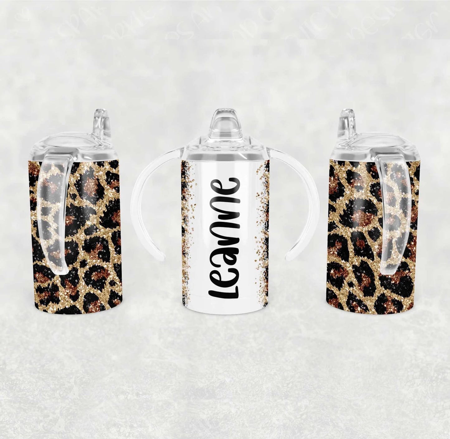 Leopard Sippy Tumbler (Personalized)