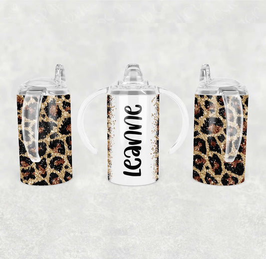 Leopard Sippy Tumbler (Personalized)