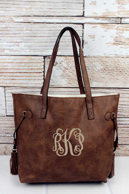 Brown Monogrammed Purse